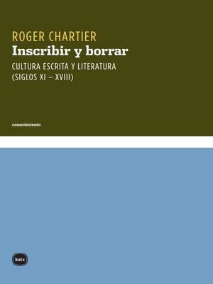 cover image of Inscribir y borrar
